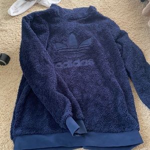 Adidas fuzzy sweatshirt